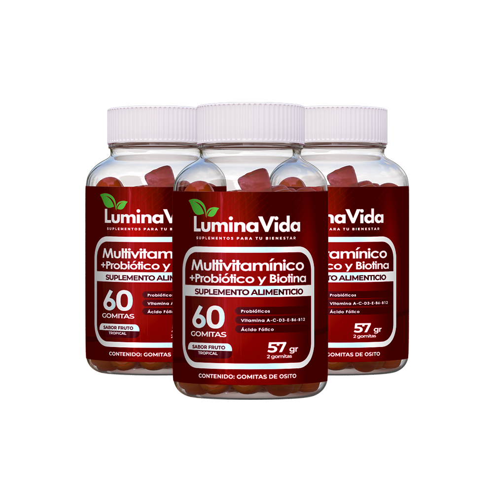 Pack Multivitamínico + Biotina + Probióticos