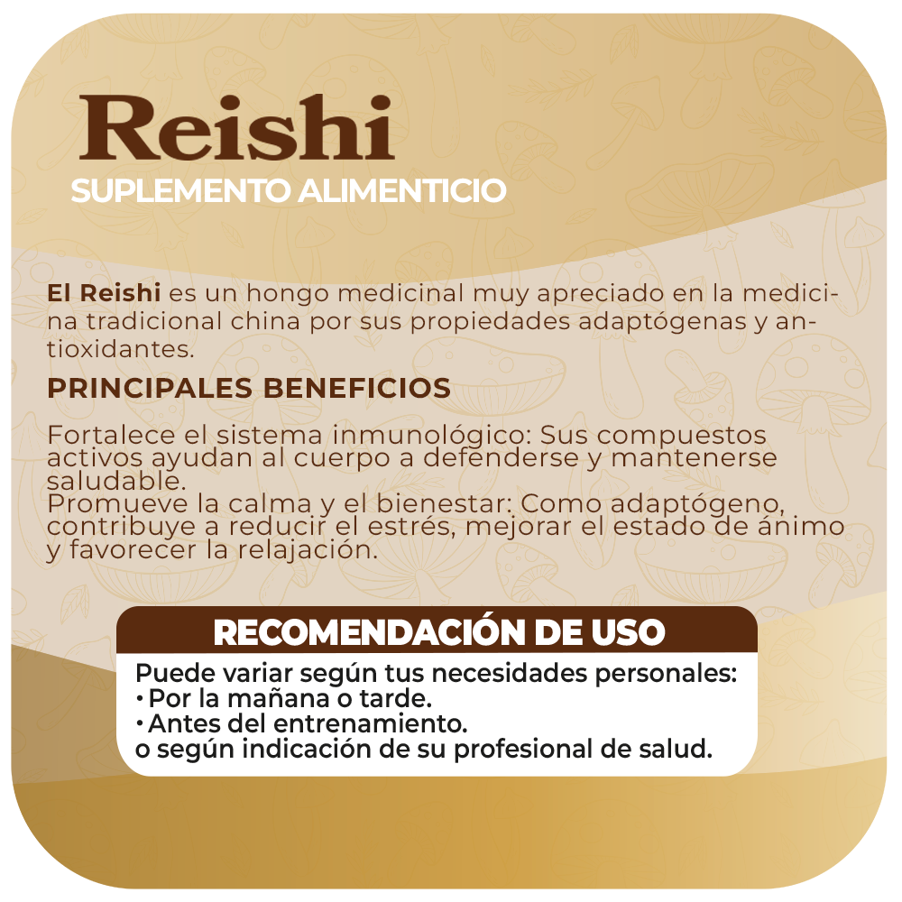 Reishi 500mg 60 Cápsulas