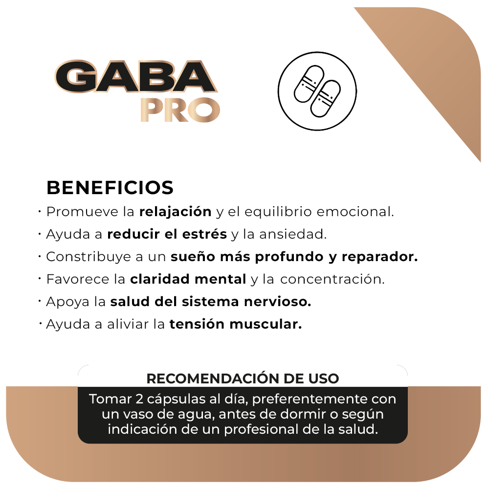 GABA 500 mg 90 cápsulas