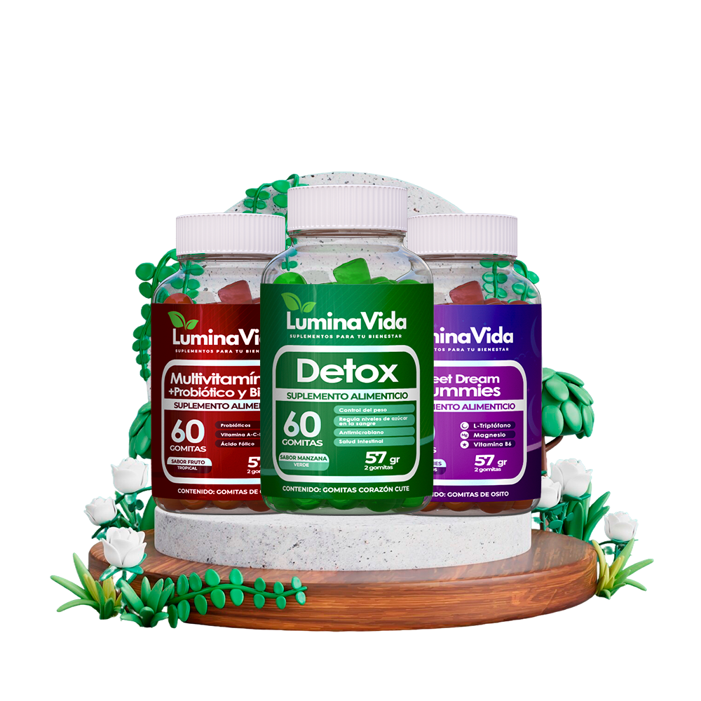 Pack Rutina Diaria | Multivitamínico + Biotina + Probiótico + Detox + Sweet Dreams