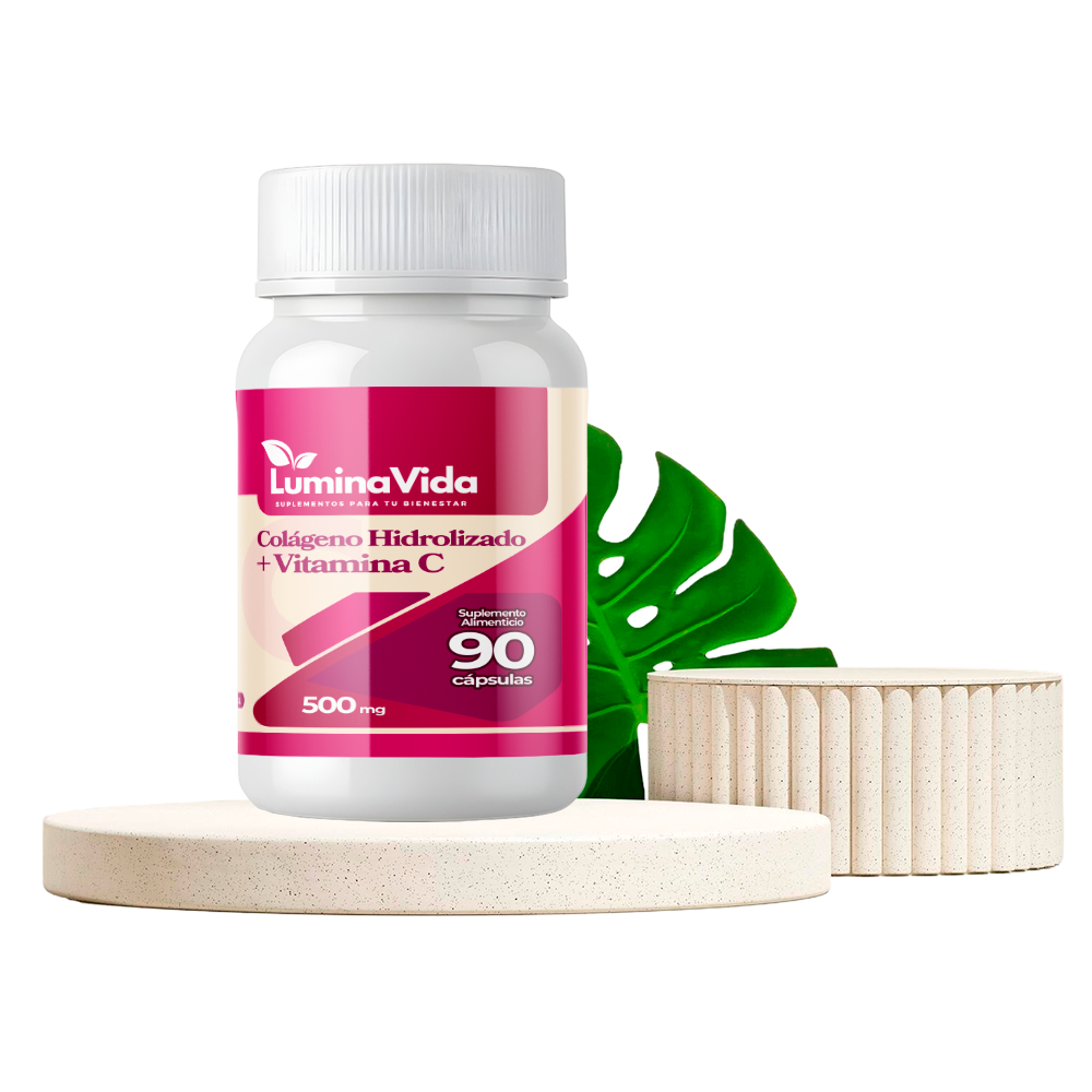 Colágeno + Vitamina C 500mg 90 cápsulas