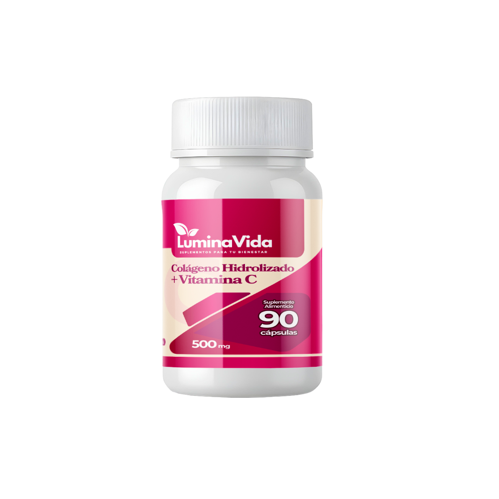 Colágeno + Vitamina C 500mg 90 cápsulas