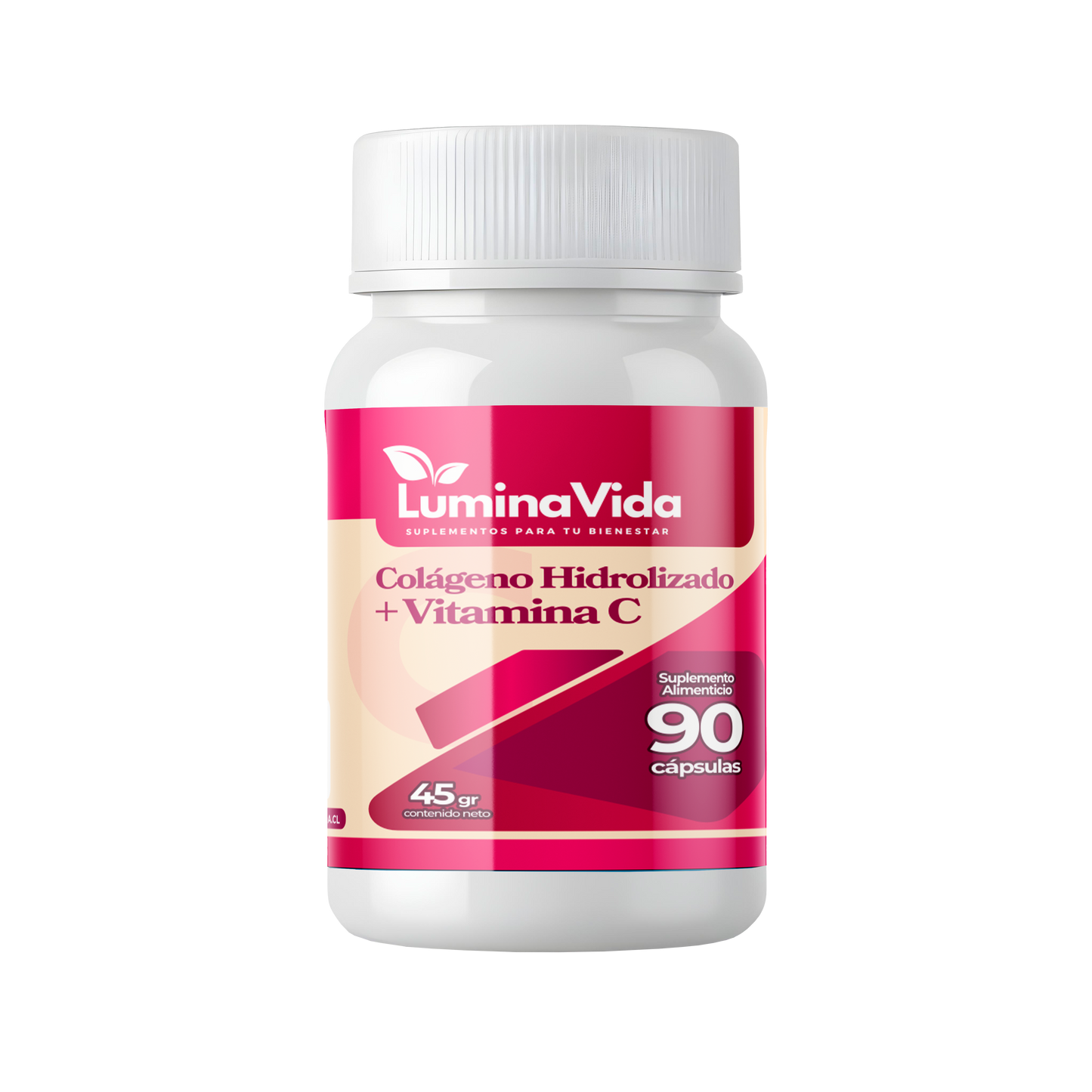 Colágeno + Vitamina C 500mg 90 cápsulas