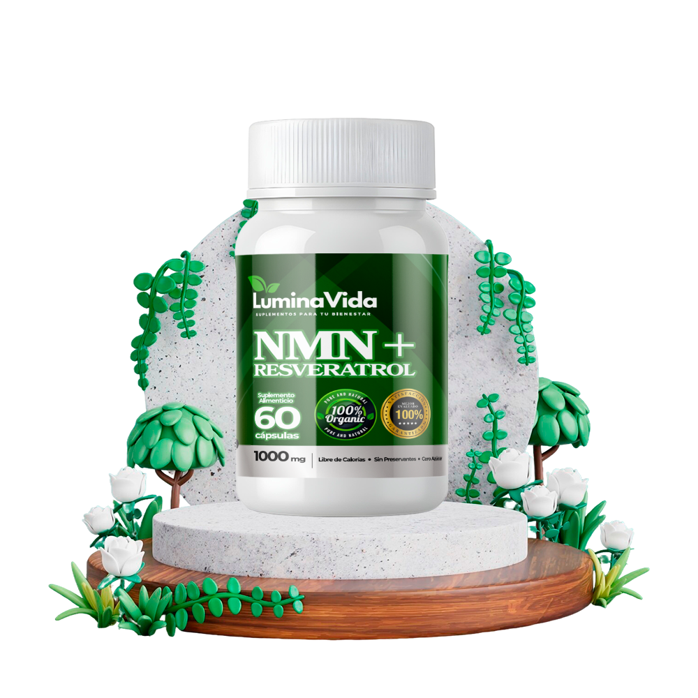 NMN + Resveratrol 1000 mg 60 cápsulas