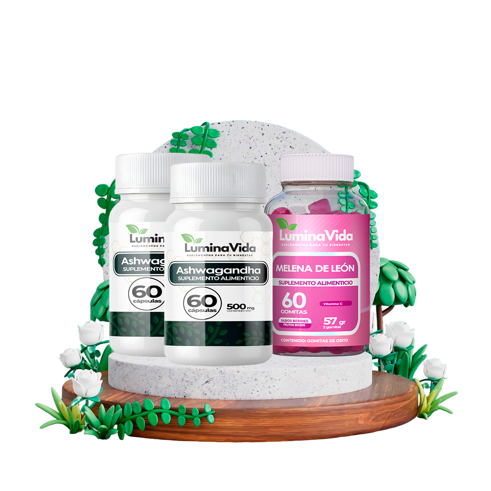 Pack Salud Mental - Ashwagandha en cápsula + Gomita en Melena de León