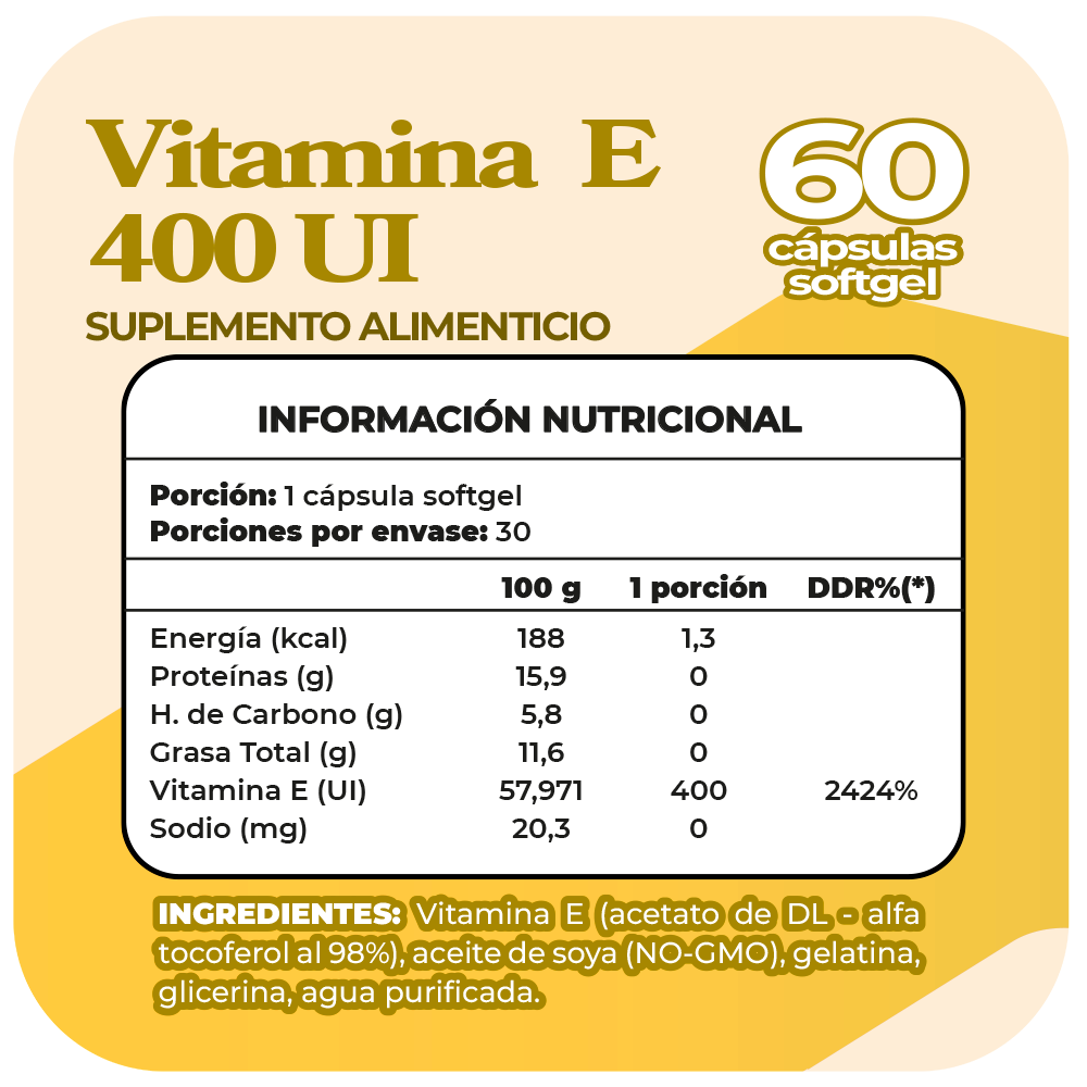 Vitamina E 400UI 60 softgel
