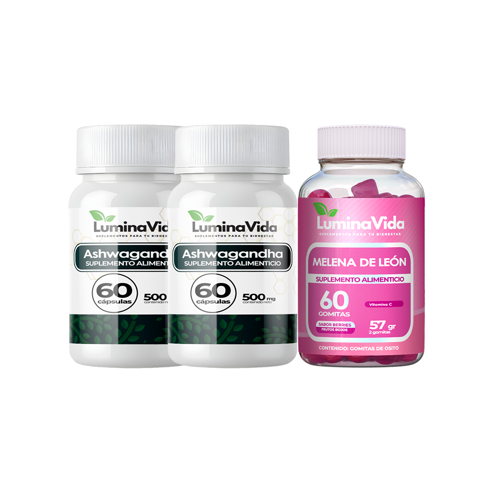 Pack Salud Mental - Ashwagandha en cápsula + Gomita en Melena de León
