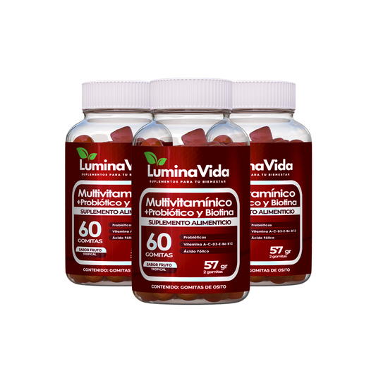 Pack Multivitamínico + Biotina + Probióticos