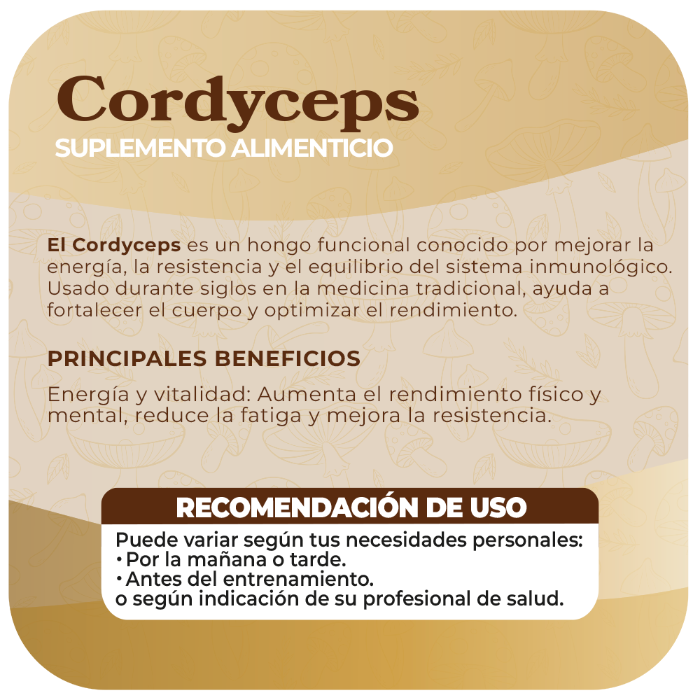 Cordyceps 500mg 60 Cápsulas