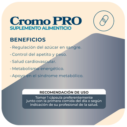 Cromo Picolinato 200 mg 60 cápsulas