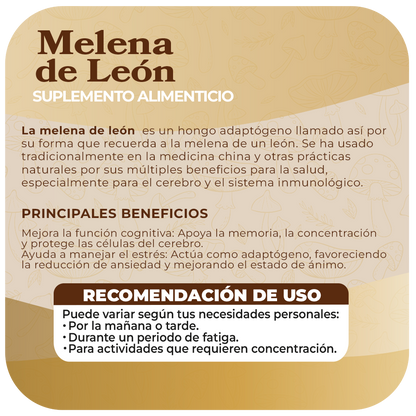 Melena de León 500mg 90 Cápsulas