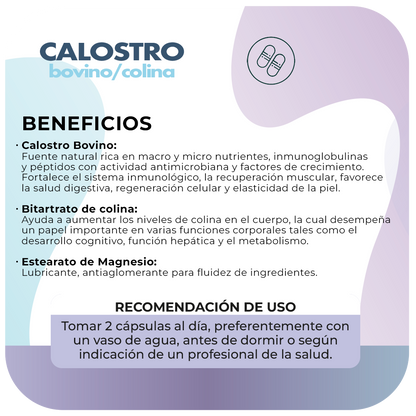 Calostro Bovino con Colina 500mg