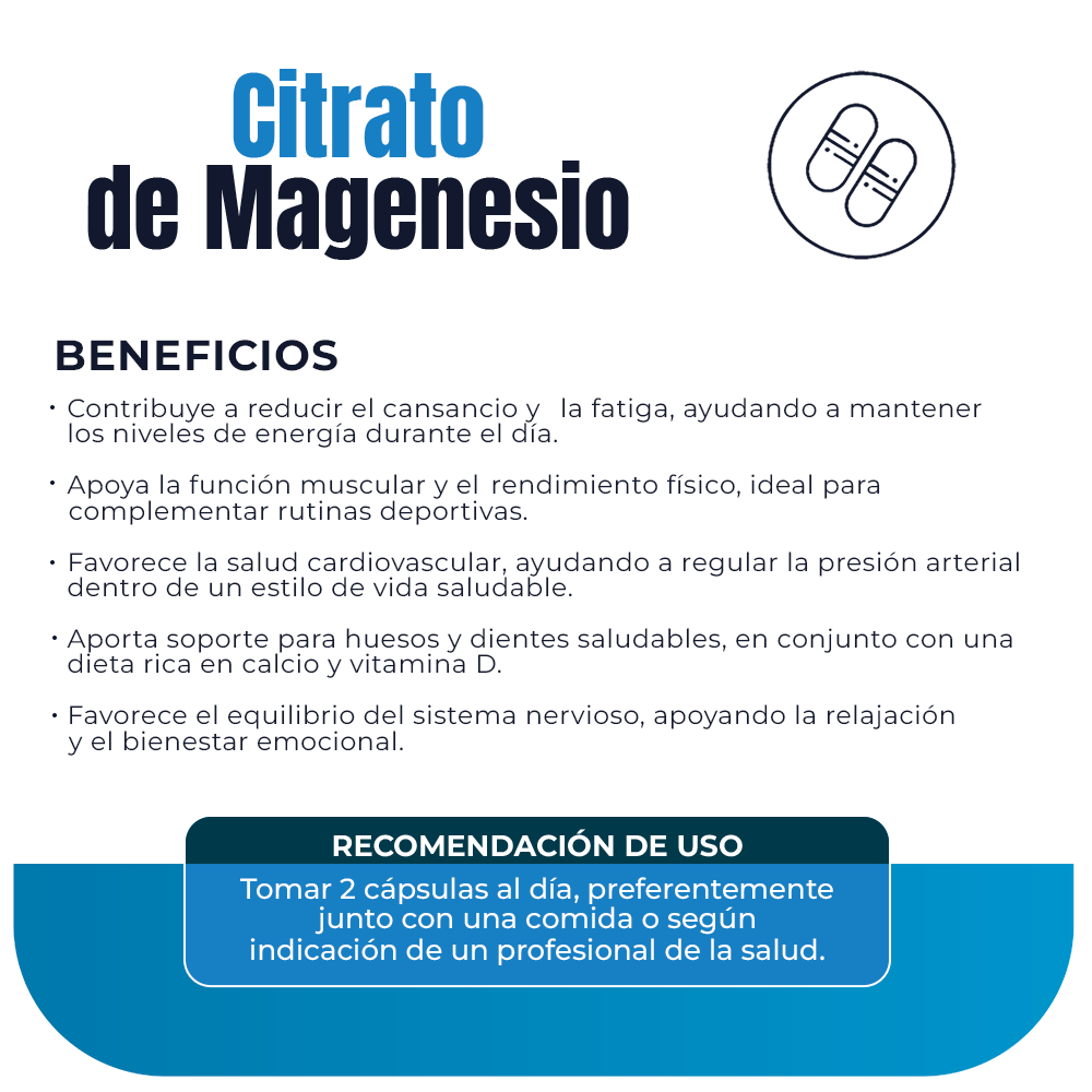 Citrato de Magnesio 500mg