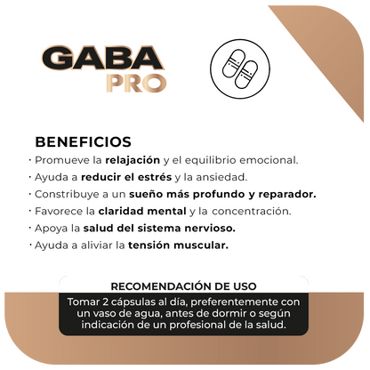 GABA 500 mg 90 cápsulas