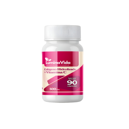 Colágeno + Vitamina C 500mg 90 cápsulas