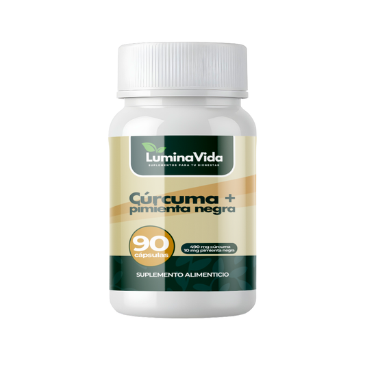 Cúrcuma + Pimienta Negra 500mg 90 cápsulas