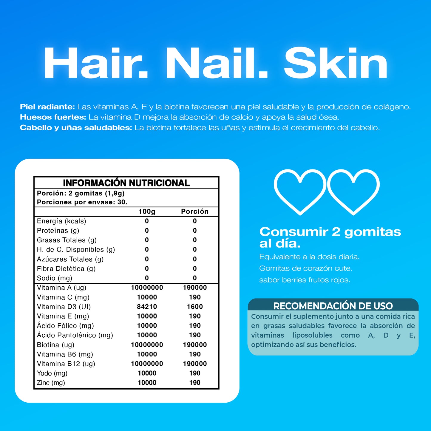 Gomitas HNS Hair, Nail & Skin 60 Un