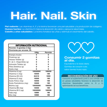 Gomitas HNS Hair, Nail & Skin 60 Un