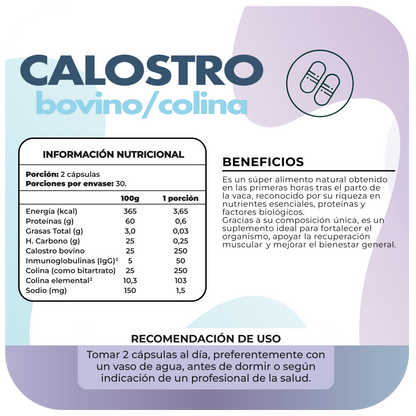 Calostro Bovino con Colina 500mg