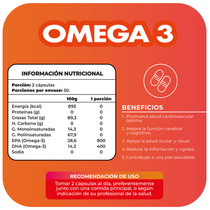 Omega 3 800 EPA y 400 DHA