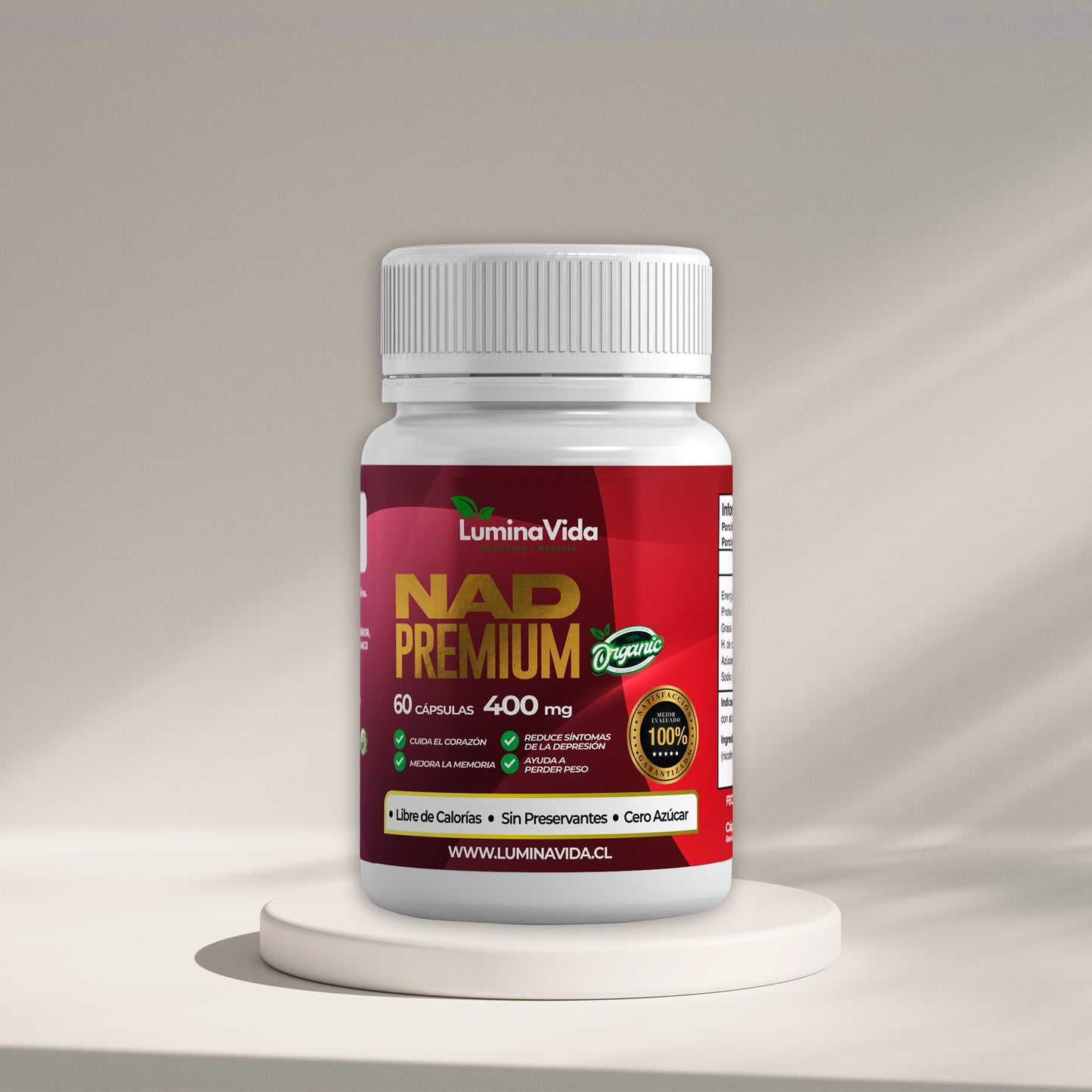 NAD SUPLEMENTO PREMIUM 400MG