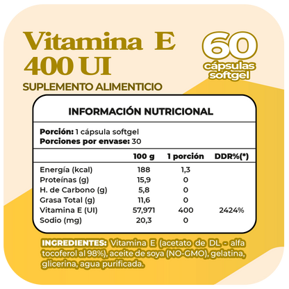 Vitamina E 400UI 60 softgel