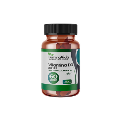 Vitamina D3 800 UI 60 cápsula blanda