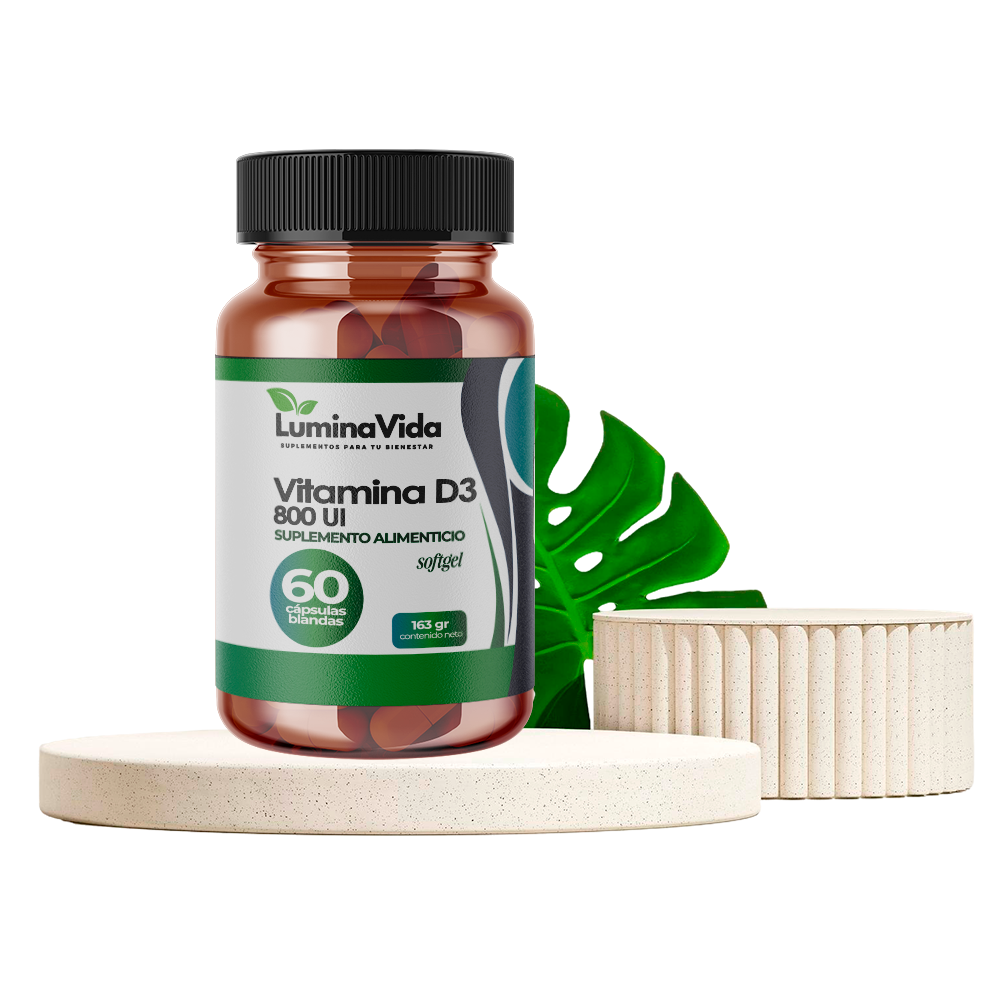 Vitamina D3 800 UI 60 cápsula blanda